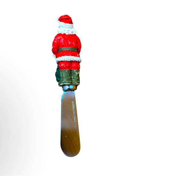Vintage Santa Clause Christmas Dining Cheese Cutlery 5” - Picture 6 of 6